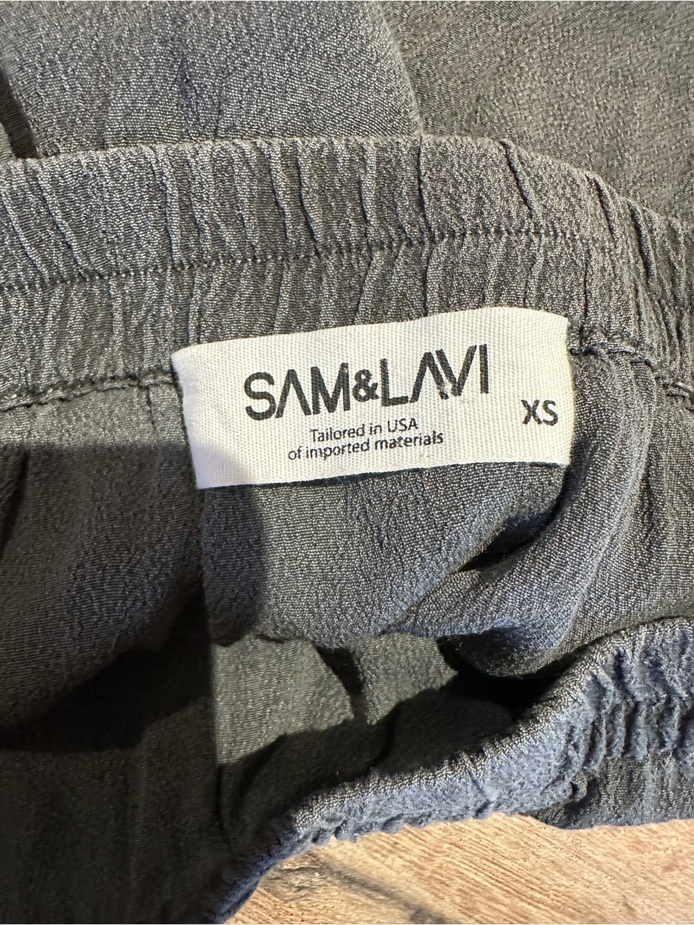 Sam & Lavi Charcoal Gray Textured Mini Skirt